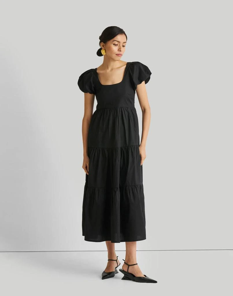Madewell Reistor Puff Sleeve Tiered Maxi Dress 2