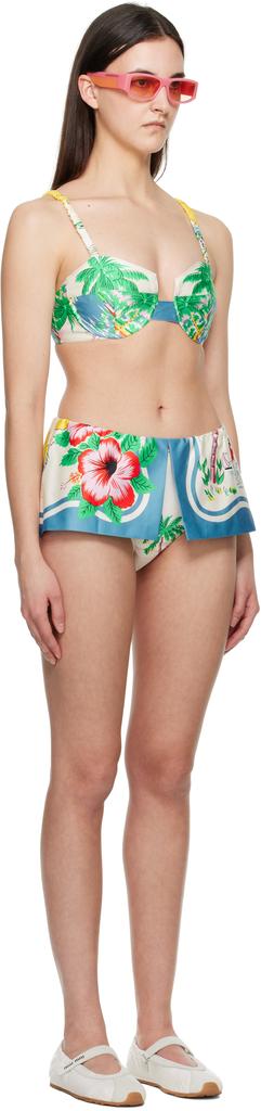 Anna Sui Multicolor Satin Bikini