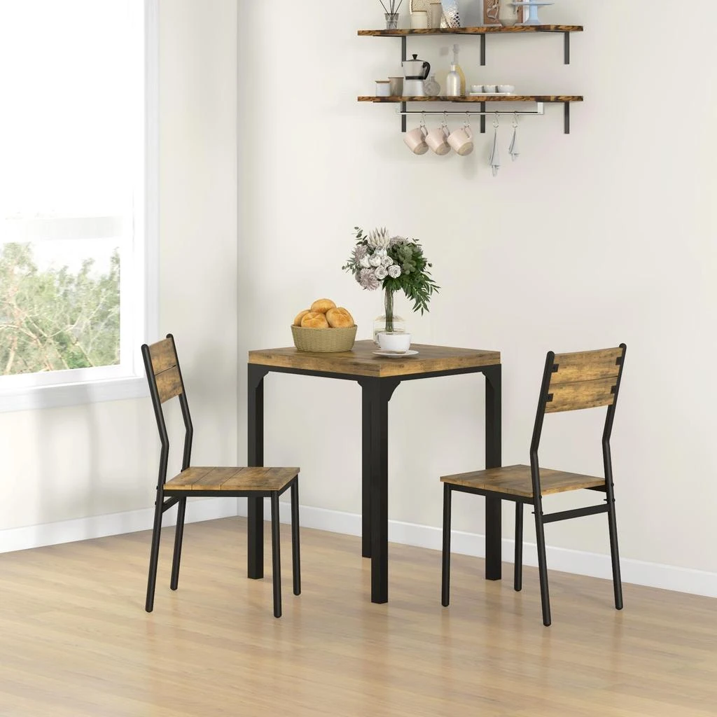 Hivvago Space-Saving 3-Piece Dining Set for Apartments 3