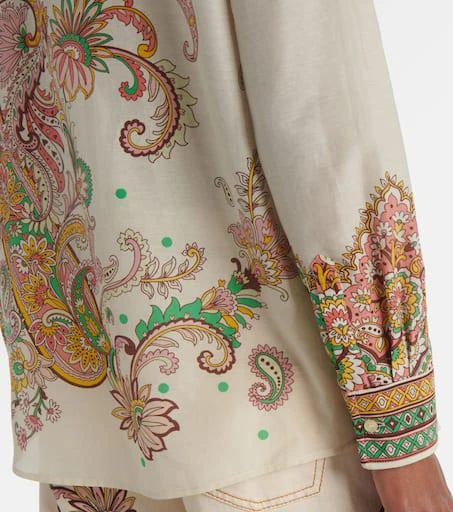 ETRO Printed cotton and silk shirt 5