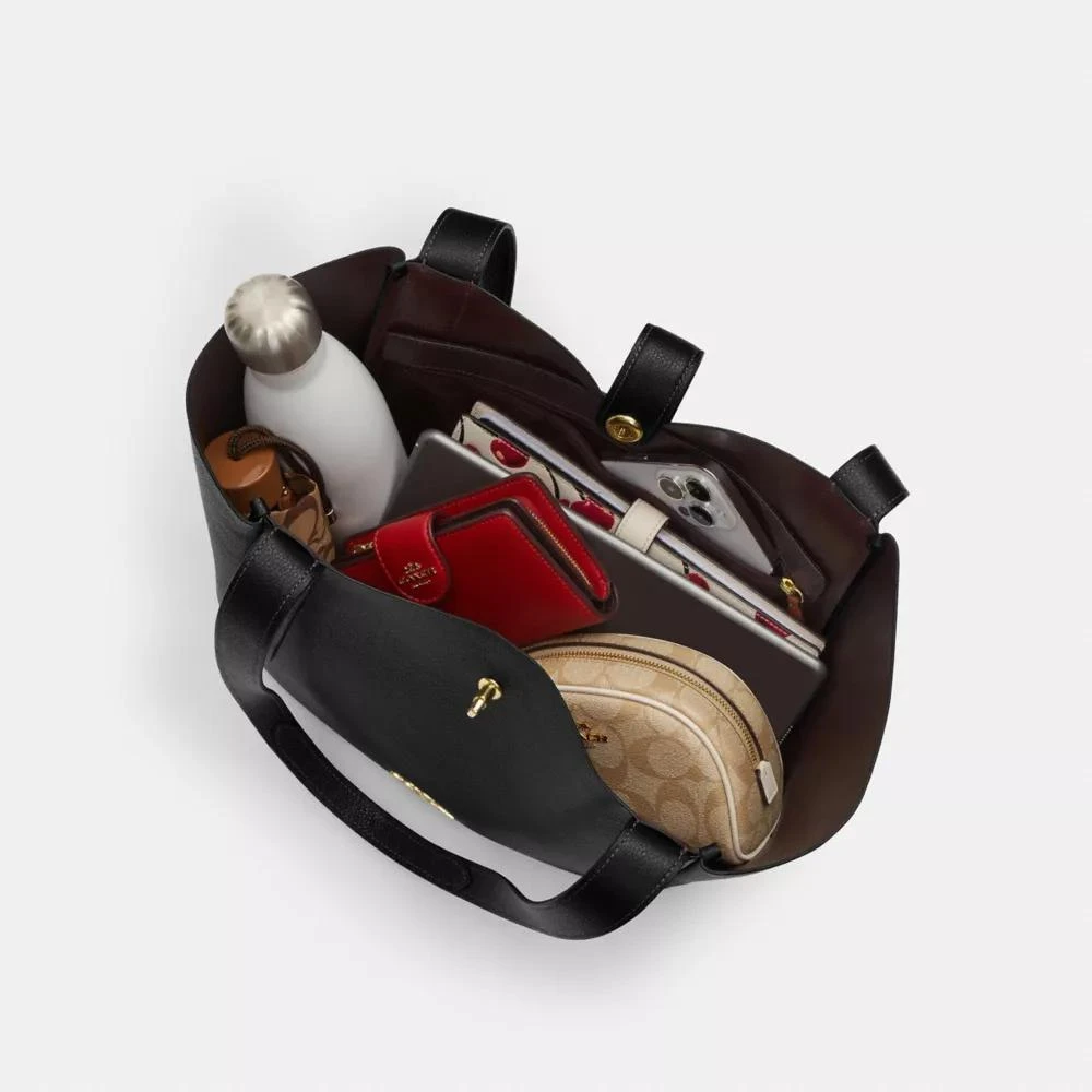 Coach Hadley Turnlock Tote Bag 5