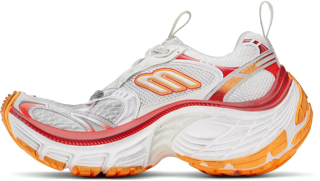 Balenciaga White & Orange 10XL Sneakers 3