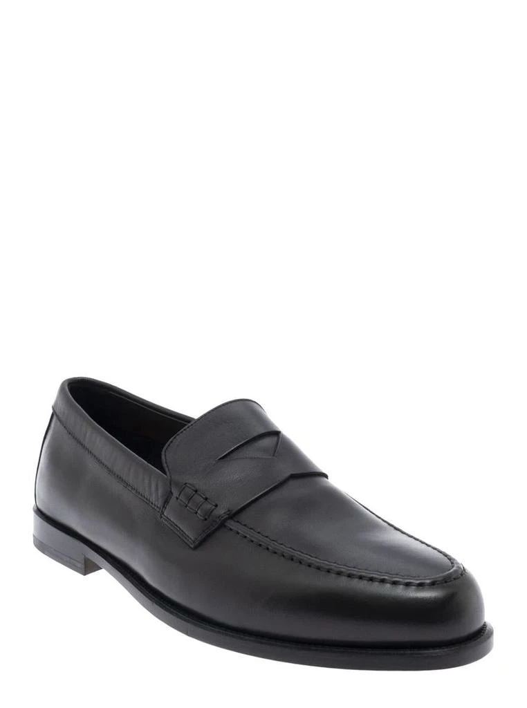 Doucal’s moccasin slip-on shoe for Men’s Luxury handcrafted loafers made in Italy for men | Doucal main image 3