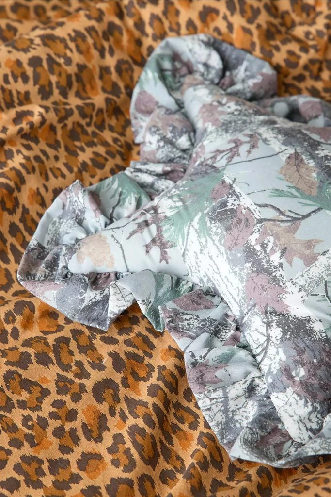 Urban Outfitters Printed Star Shaped Ruffle Throw Pillow 2