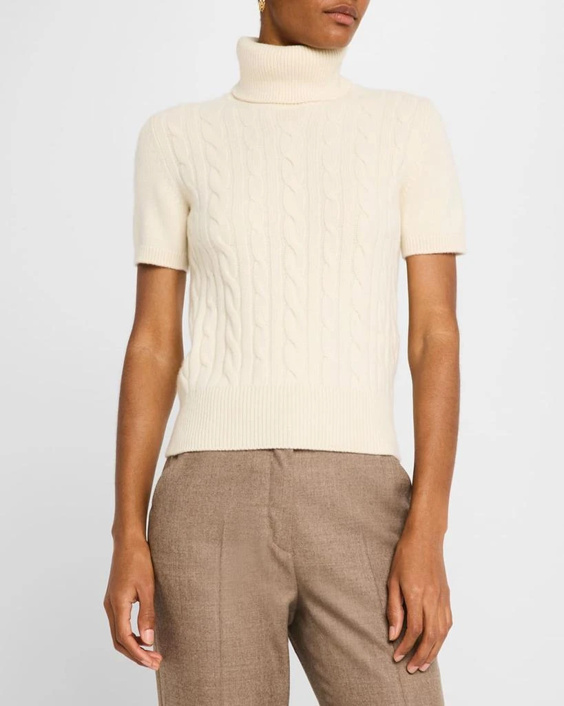 Loro Piana Jubilee Cable Baby Cashmere Turtleneck Sweater 4
