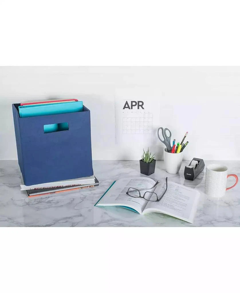 Design Imports Polyester Cube Solid Square 5