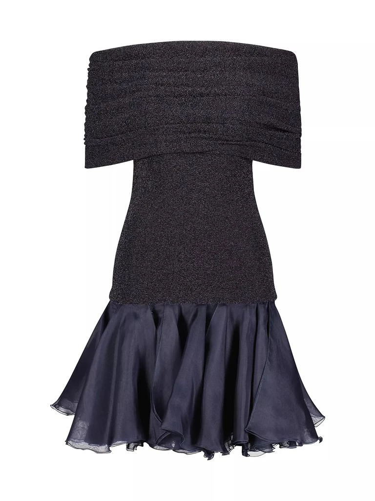 Marina Moscone Waisted Bubble Dress with Bias Panels 1