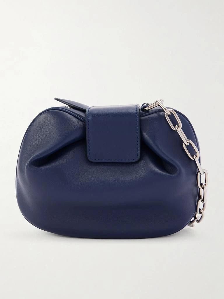 Gabriela Hearst Soft Demi Leather Clutch - Navy