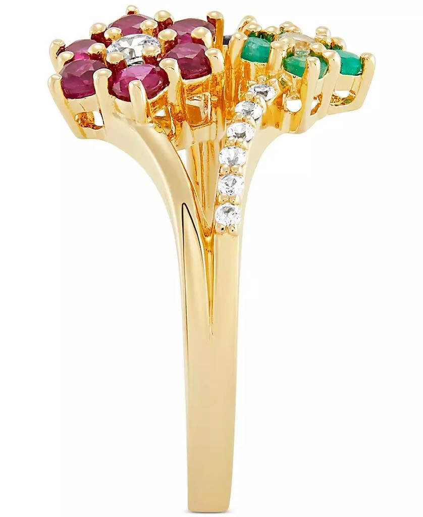 Macy's Multi-Gemstone (1-3/8 ct. t.w.) Floral Ring in 14k Gold 5