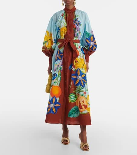 ALÉMAIS Dahlia cotton and silk shirt dress 2