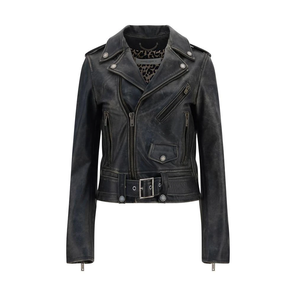 Golden Goose Calf Leather Bos Taurus Biker Women
s Jacket