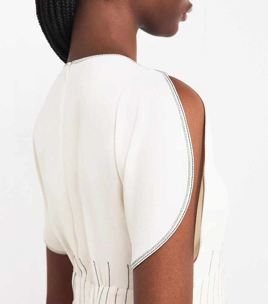 ME+EM Contrast-Stitch Midi Dress 6