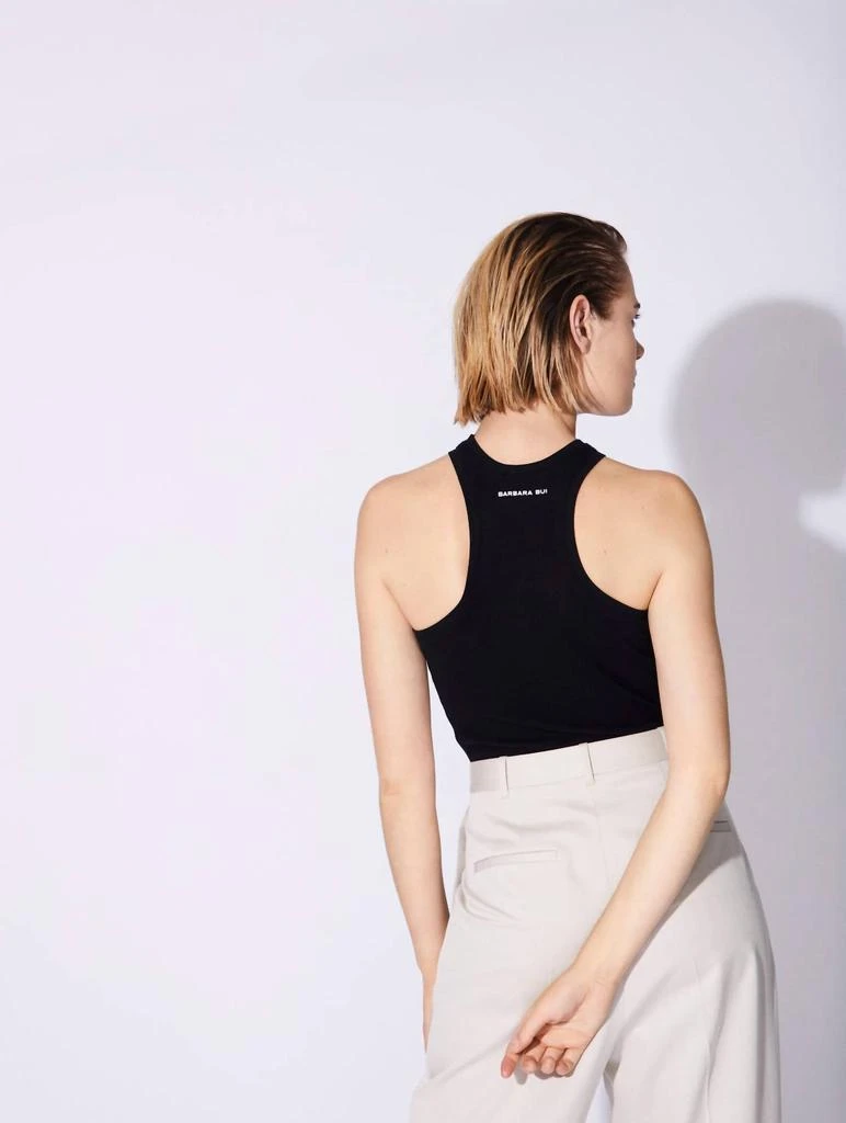 BARBARA BUI Barbara Bui - Halterneck Ribbed Jersey Tank Top 3