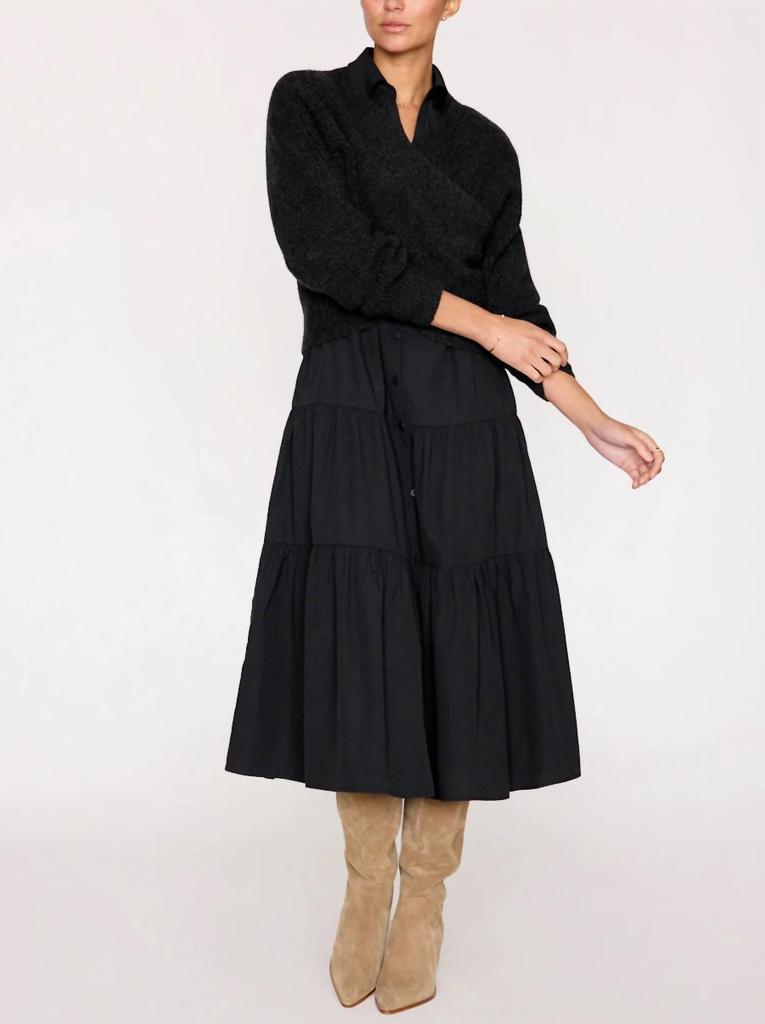 Brochu Walker Brochu Walker - Long Sleeve Havana Dress