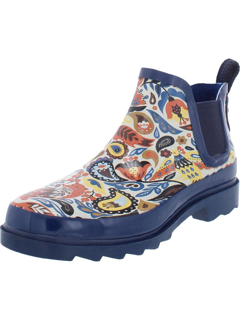 Sakroots Rhyme Womens Printed Chelsea Rain Boots