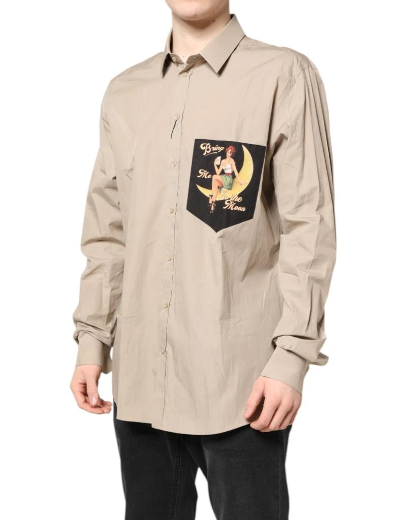 Dolce & Gabbana Pin Up Print MARTINI Men Casual Men's Shirt 2