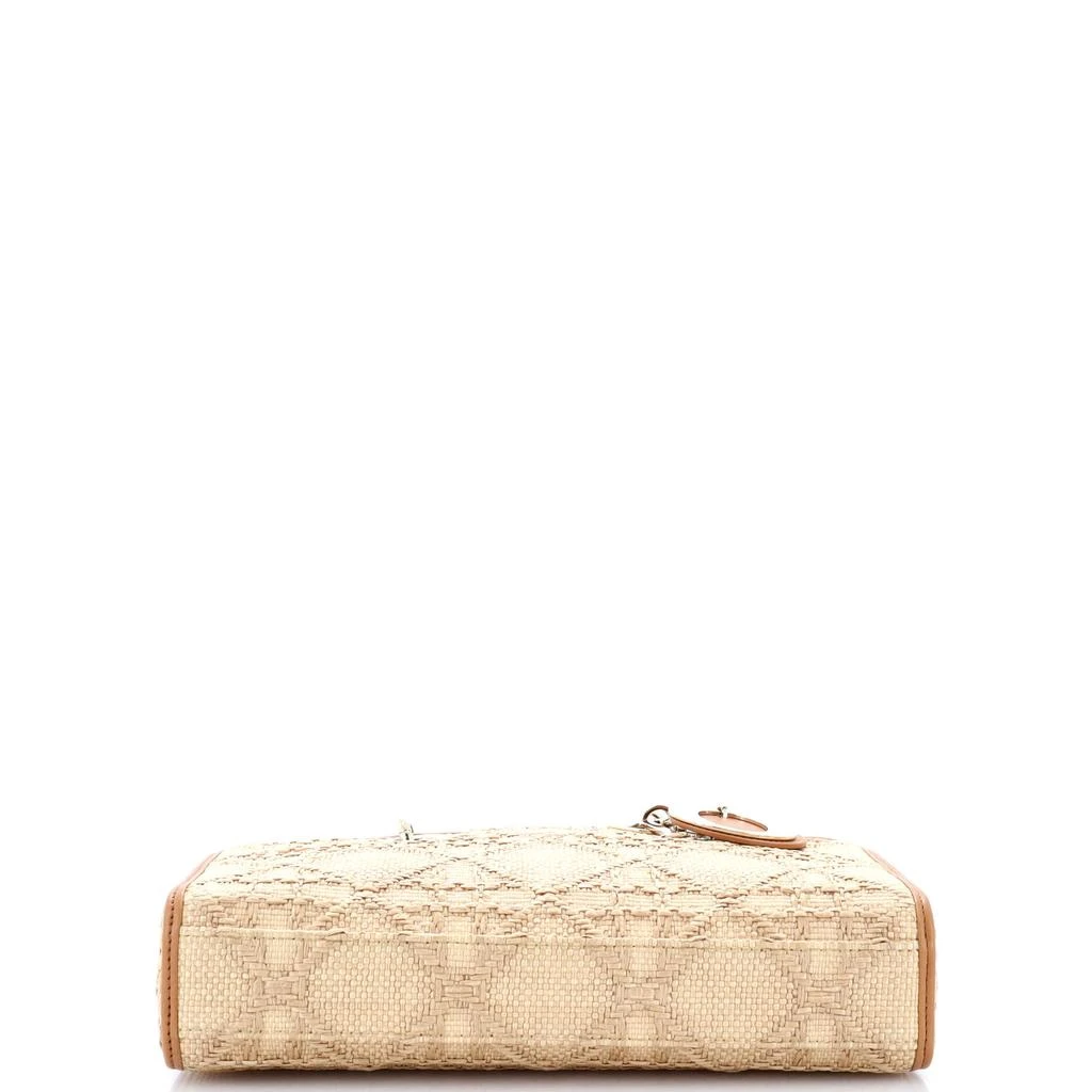 Dior Lady D-Joy Bag Cannage Embroidered Raffia with Leather Medium 4