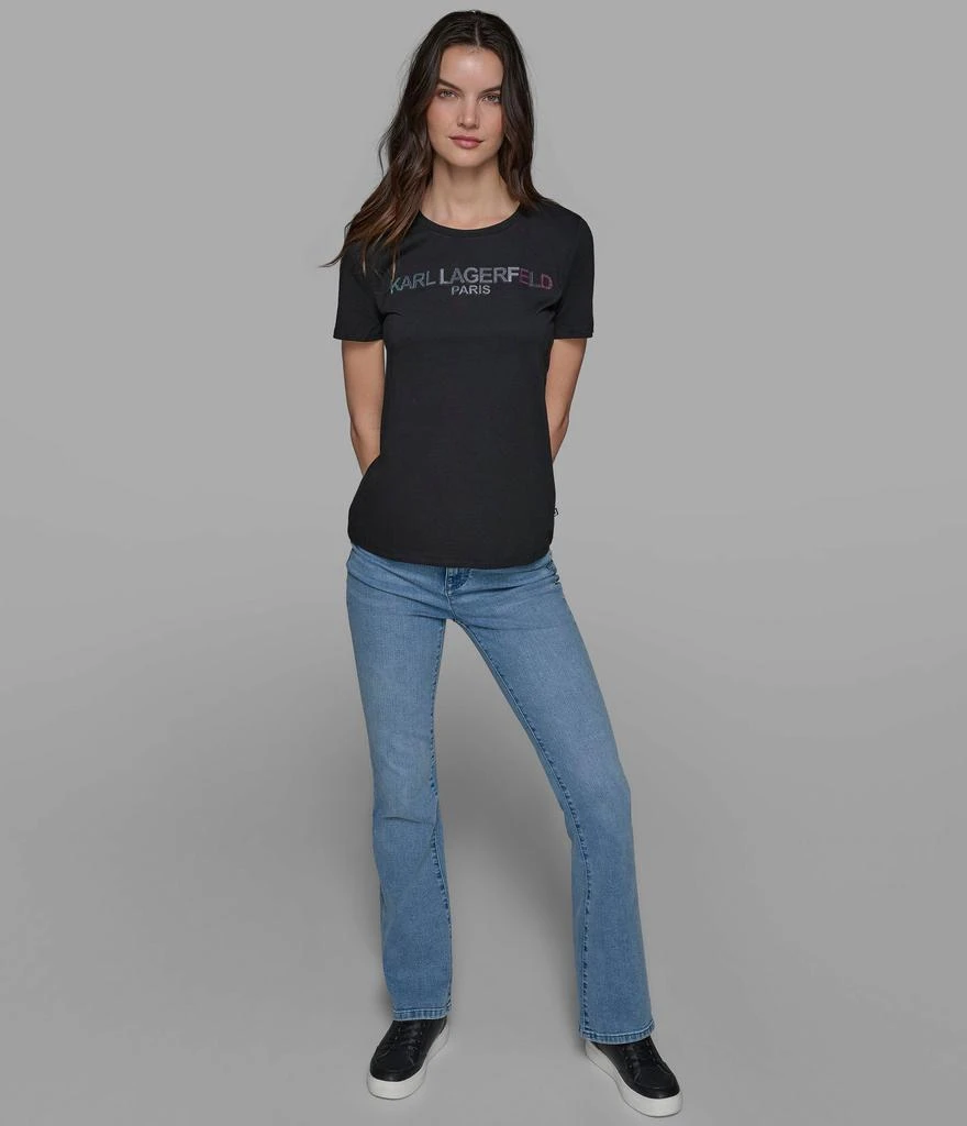 Karl Lagerfeld Paris IRRIDESCENT LOGO TEE 7