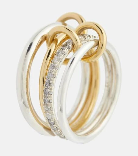 Spinelli Kilcollin Nimbus 18kt gold and sterling silver ring with diamonds 5