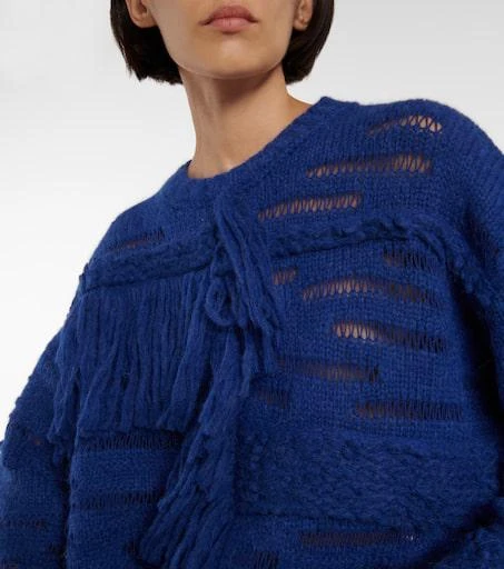 Stella McCartney Fringed alpaca wool-blend sweater 4