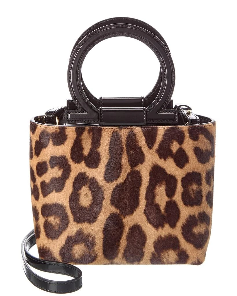 Salvatore Ferragamo Ferragamo Haircalf 
Leather Tote 1