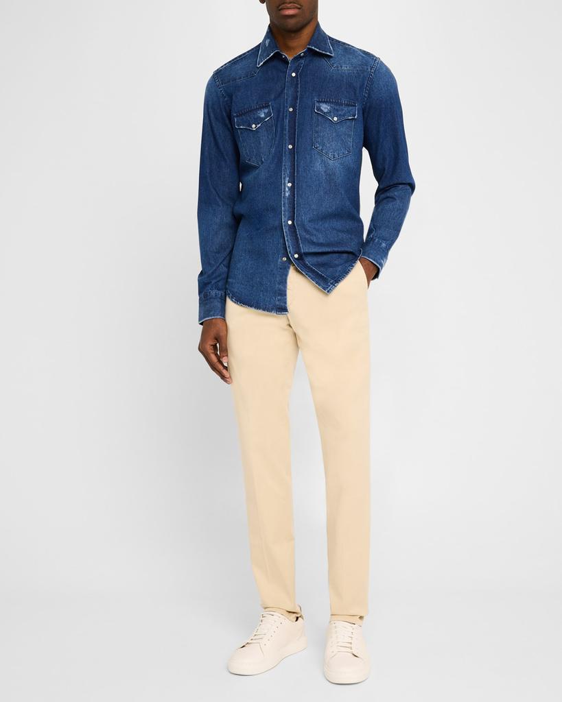 Sartorio Napoli Men's Straight-Fit Four-Pocket Pants