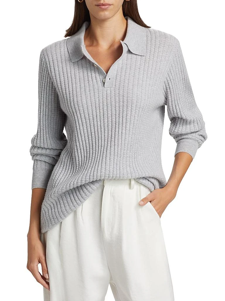 Guest in Residence Theo Waffle Cashmere Polo Sweater 3