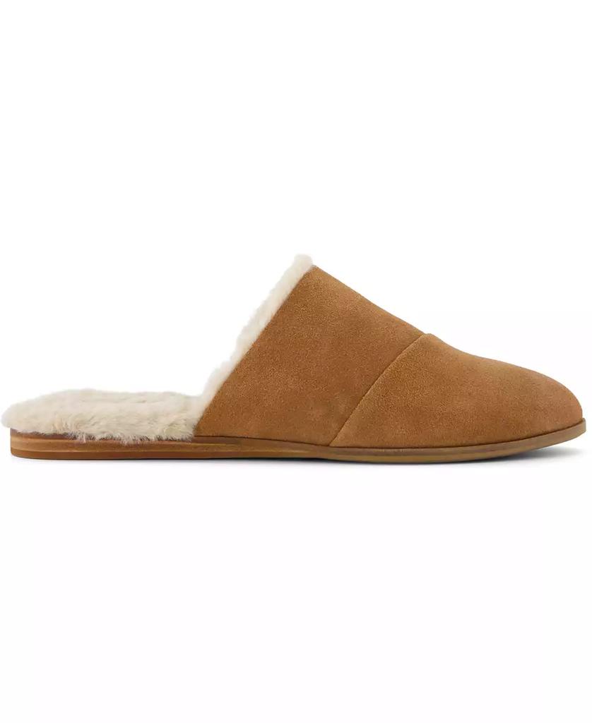 TOMS Women's Jade Faux Fur Flat Slip On Mules