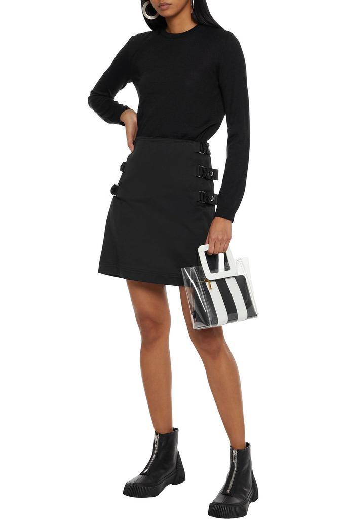 RED Valentino Point d'esprit-trimmed cashmere and silk-blend sweater