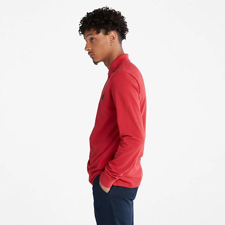 Timberland Millers River LS Polo Shirt for Men in Red 4