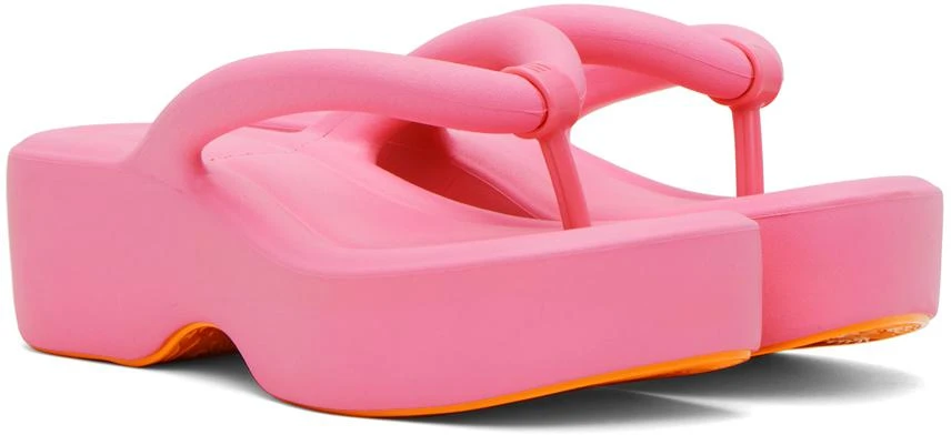 Melissa Pink Free Platform Flip Flops 4