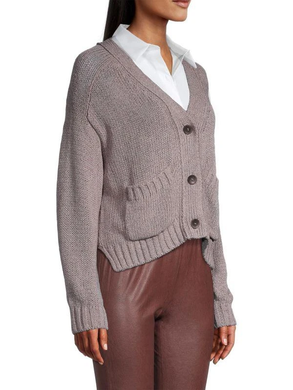 Brochu Walker Cropped Knit Cardigan 3