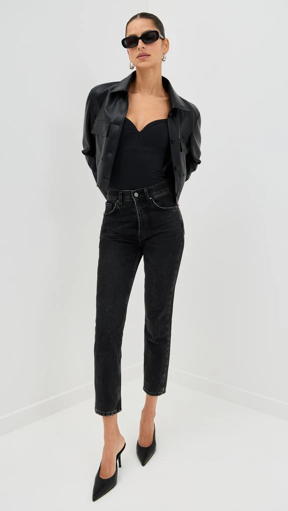 Pixie Market Faux Leather Crop Jacket 8