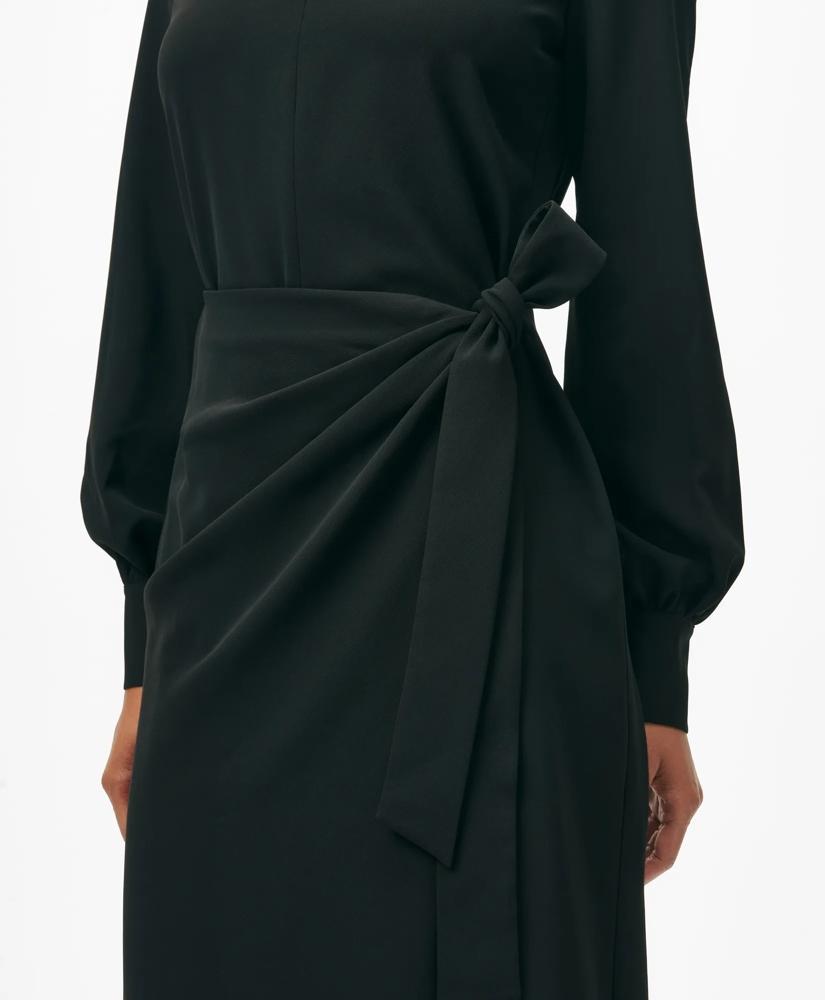 Brooks Brothers Keyhole Dress in Fine Twill Stretch Crepe