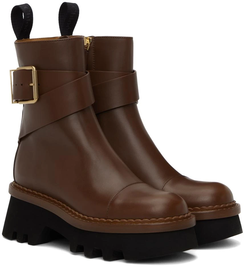 Chloé Brown Owena Boots 4