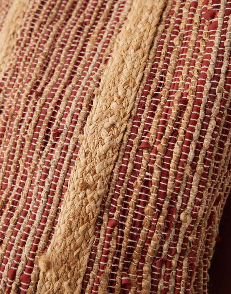 ASOS ASOS DESIGN premium striped straw jute tote bag in multi 3