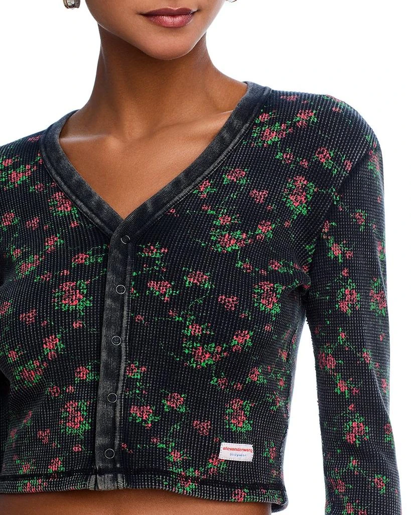 Alexander Wang Long Sleeve Waffle Cardigan 2