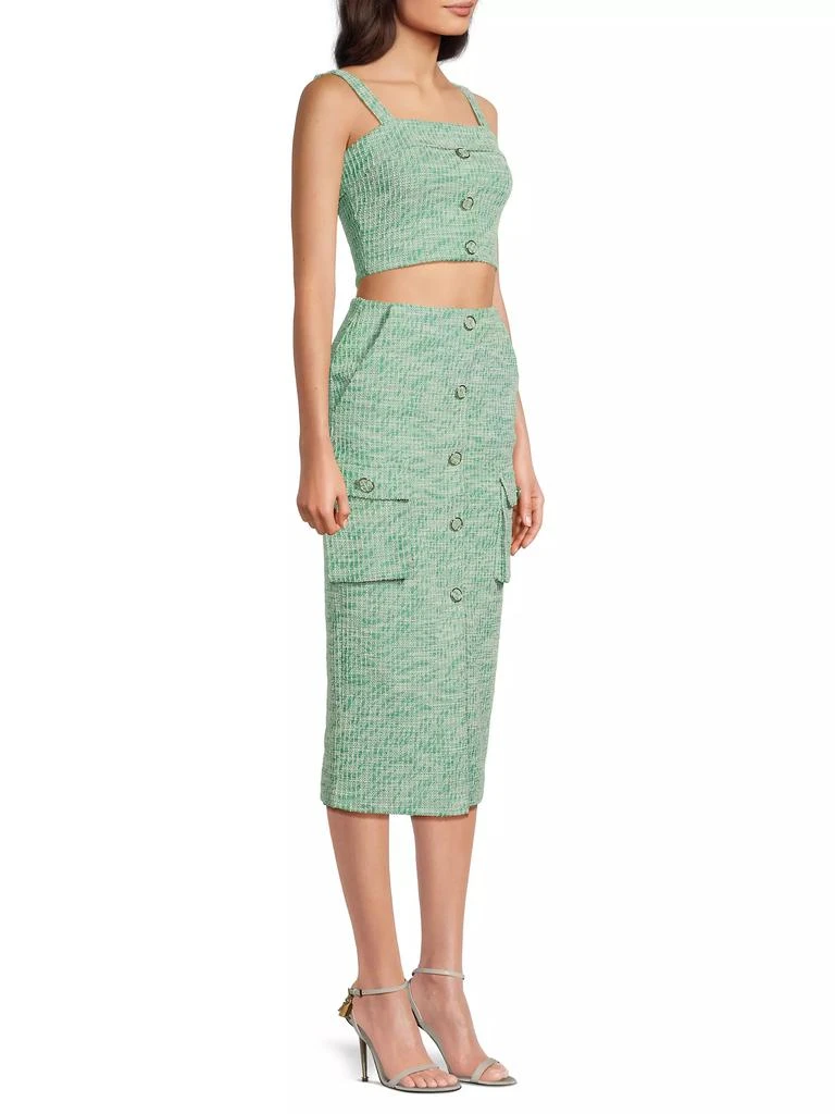 Black Halo Roland 2-Piece Boucle-Knit Top & Skirt Set 4