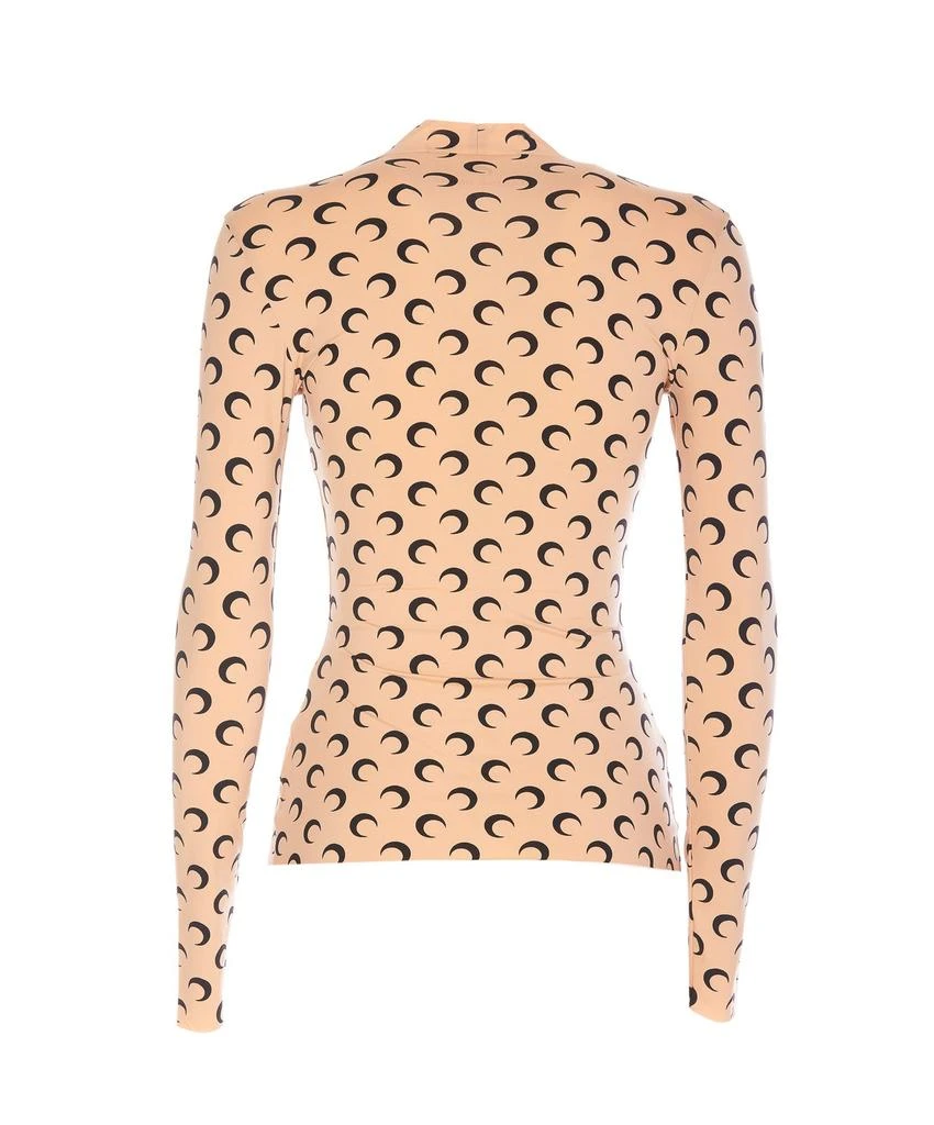 MARINE SERRE Marine Serre Crescent Moon Long-Sleeved Top 2