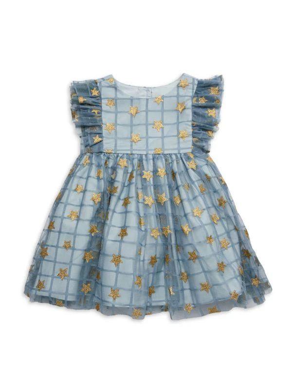Pippa & Julie Little Girl's & Girl's Stella 2-Piece Star Glitter Dress 1