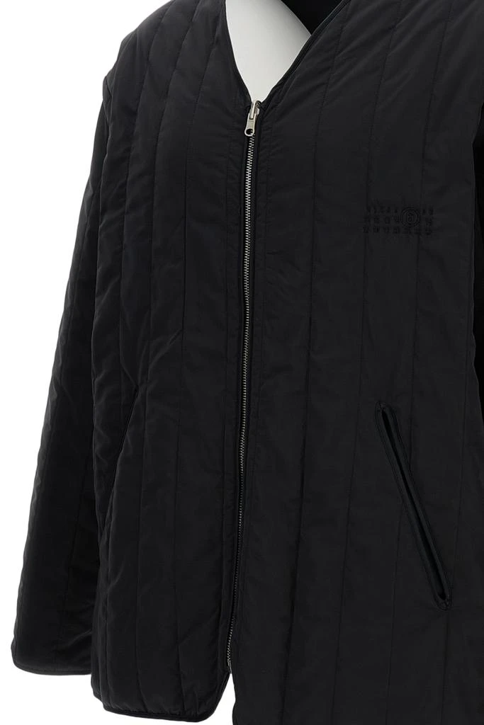 MM6 Reversible Quilted Padded Jacket With V-Neckline 3