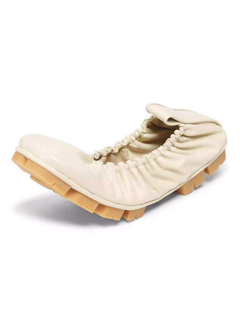 Bottega Veneta Shore Leather Ballerina Flats 2