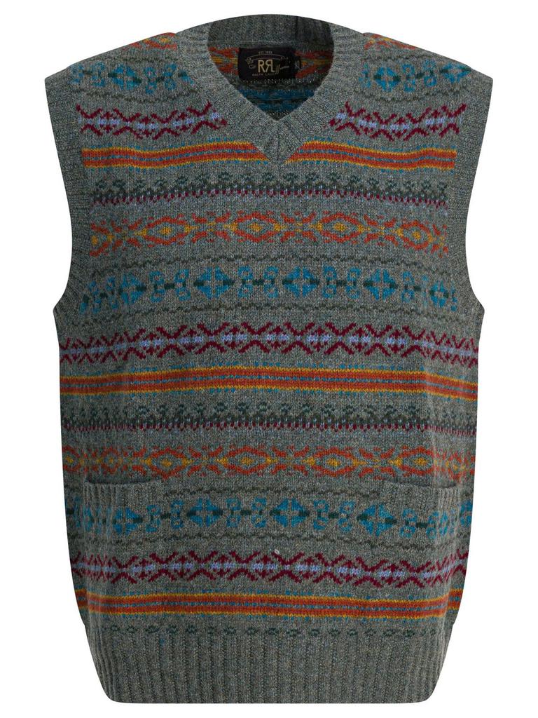 Jamiesons of Shetland Jamieson's of Shetland Fair Isle V-Neck Vest