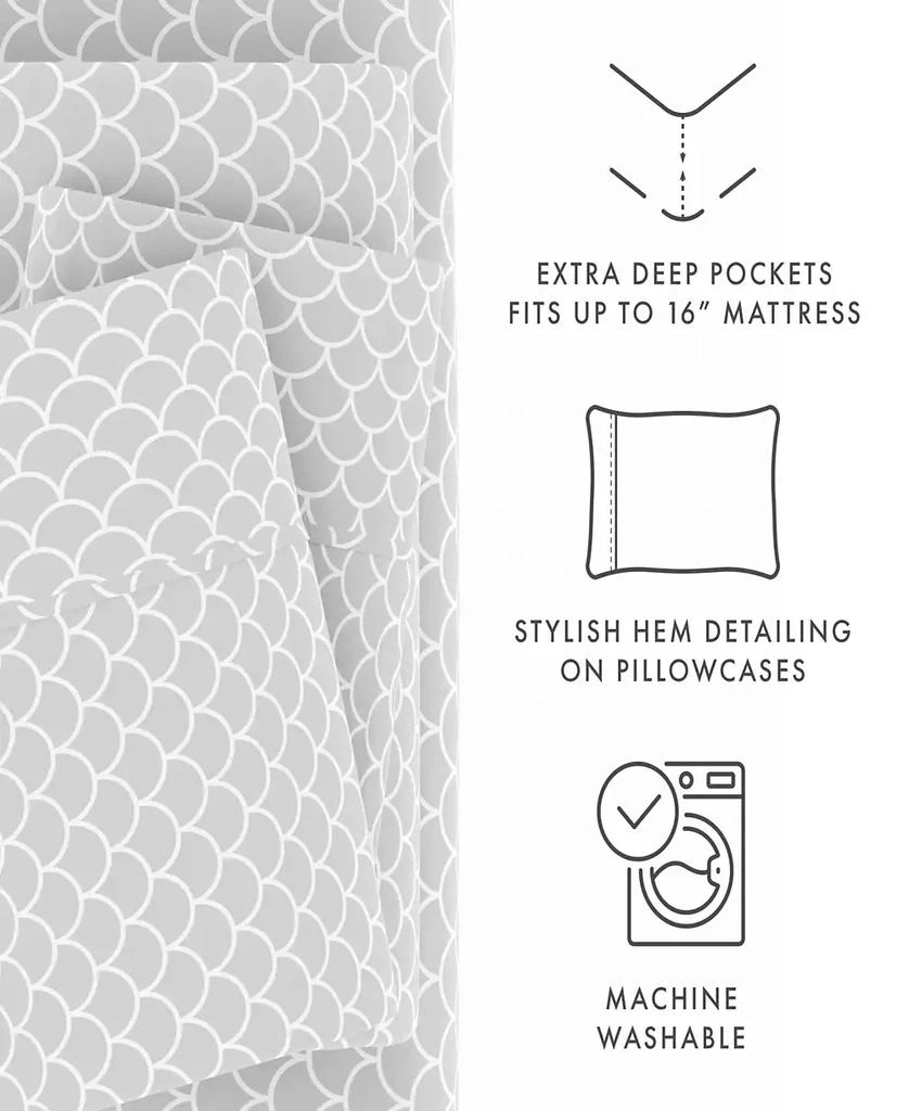 IENJOY HOME The Farmhouse Chic Premium Ultra Soft Pattern 3-Pc. Sheet Set, Twin 8