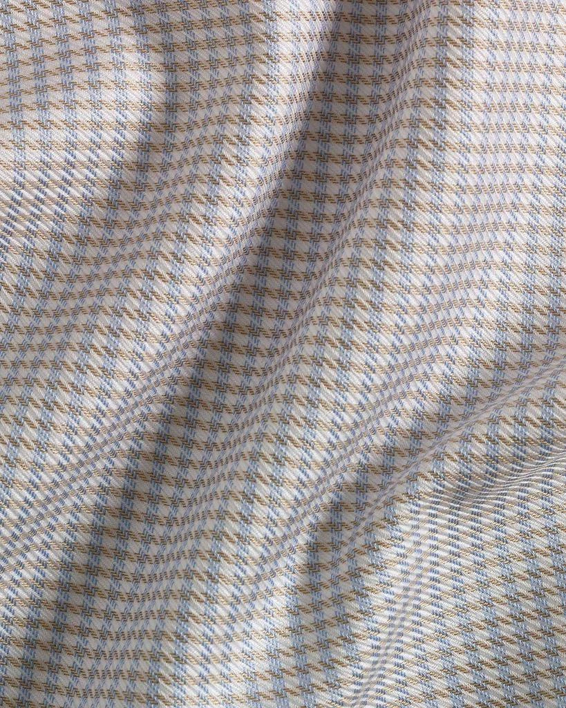 David Donahue Trim Fit End on End Twill Check Dress Shirt 3