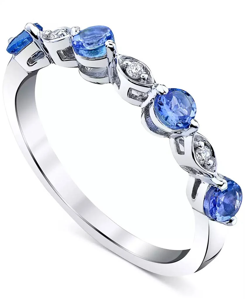 Macy's Tanzanite (5/8 ct. t.w.) & Diamond Accent Ring in 14k White Gold 1