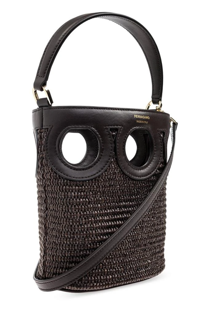 Salvatore Ferragamo Ferragamo Gancini Outline XS Bucket Bag 3