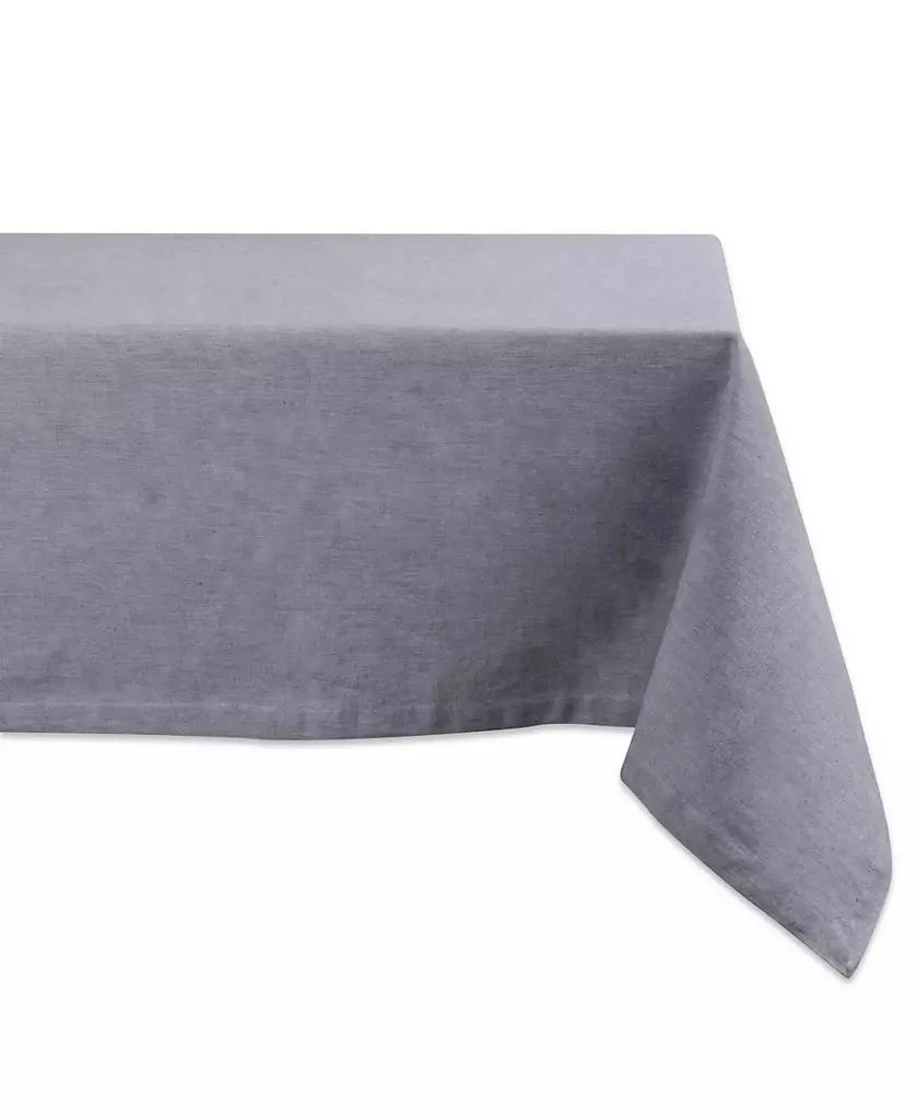 Design Imports Solid Chambray Tablecloth
