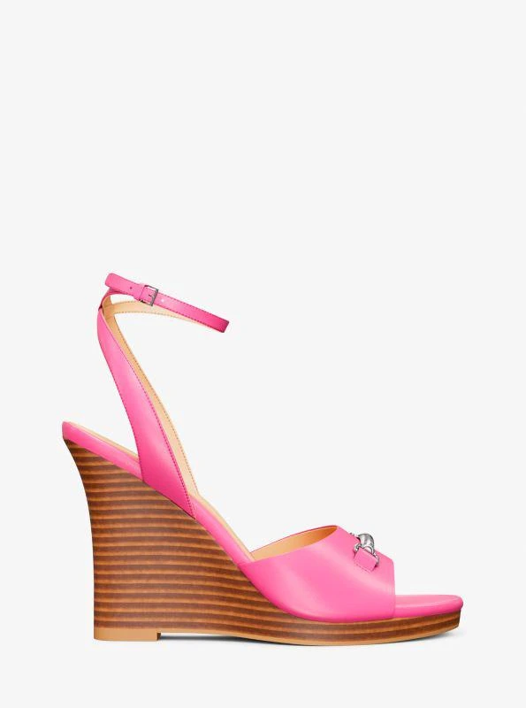 Michael Kors Carson Leather Wedge Sandal 2