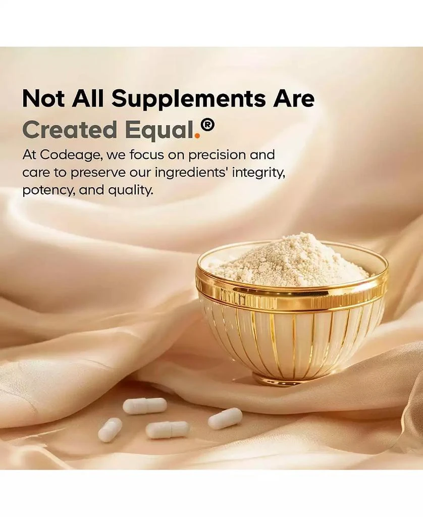 Codeage Teen Brain Focus Vitamins+ Citicoline Cognizin, L-Theanine, Ginkgo, Rhodiola, Lavender, Magnesium, Vitamin B6, B12, Folate, 60 Capsules 6